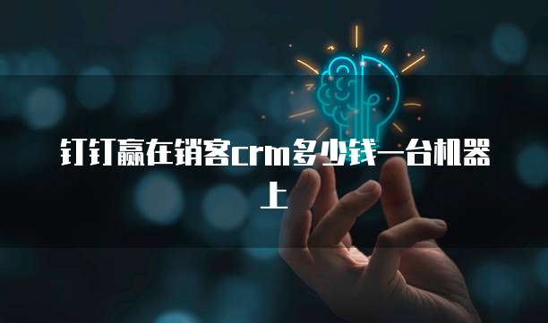 钉钉赢在销客crm多少钱一台机器上