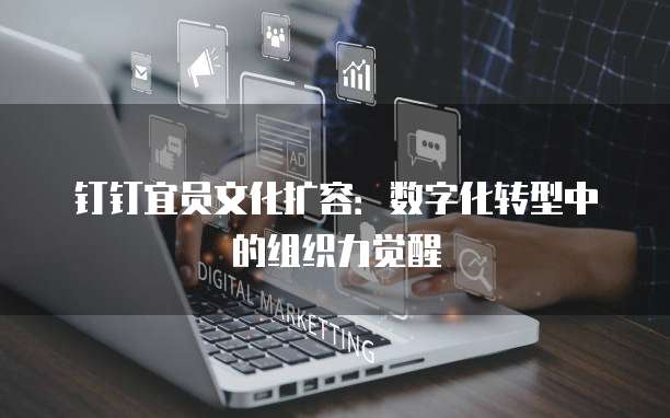钉钉宜员文化扩容：数字化转型中的组织力觉醒