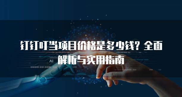 钉钉叮当项目价格是多少钱?全面解析与实用指南