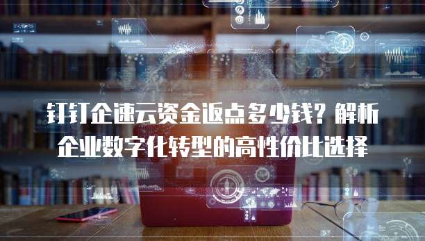 钉钉企速云资金返点多少钱?解析企业数字化转型的高性价比选择