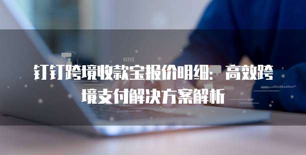 钉钉跨境收款宝报价明细：高效跨境支付解决方案解析