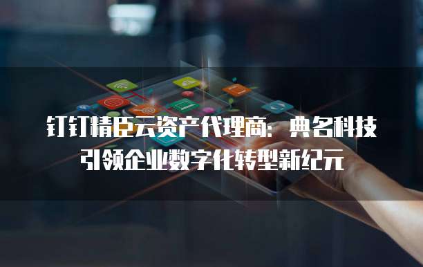 钉钉精臣云资产代理商:典名科技引领企业数字化转型新纪元