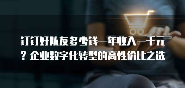 钉钉好队友多少钱一年收入一千元?企业数字化转型的高性价比之选
