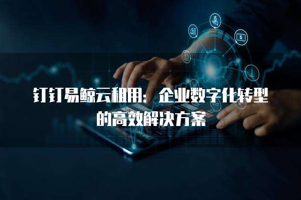 钉钉易鲸云租用：企业数字化转型的高效解决方案