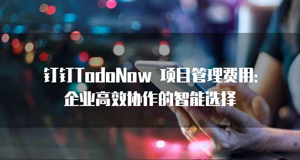 钉钉TodoNow 项目管理费用:企业高效协作的智能选择