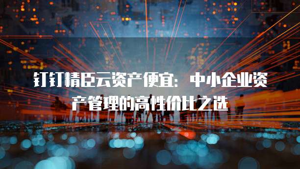 钉钉精臣云资产便宜:中小企业资产管理的高性价比之选