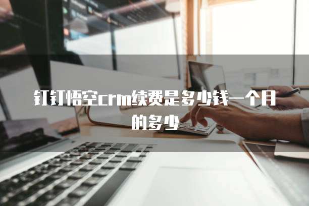 钉钉悟空crm续费是多少钱一个月的多少