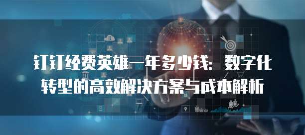 钉钉经费英雄一年多少钱:数字化转型的高效解决方案与成本解析