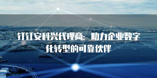 钉钉安科兴代理商：助力企业数字化转型的可靠伙伴