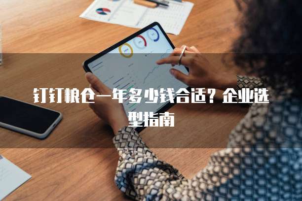钉钉粮仓一年多少钱合适?企业选型指南