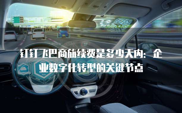 钉钉飞巴商旅续费是多少天内:企业数字化转型的关键节点