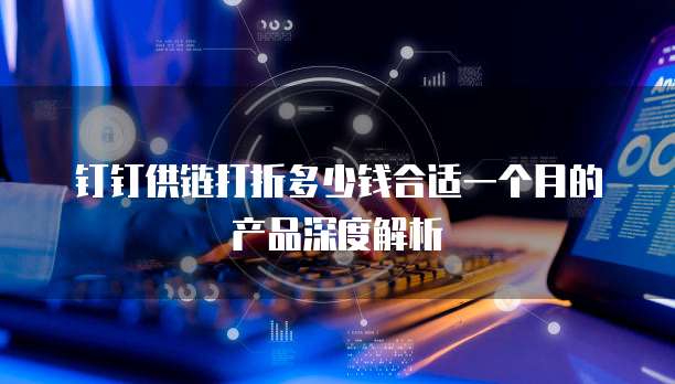 钉钉供链打折多少钱合适一个月的产品深度解析