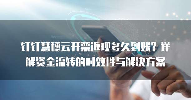 钉钉慧穗云开票返现多久到账?详解资金流转的时效性与解决方案