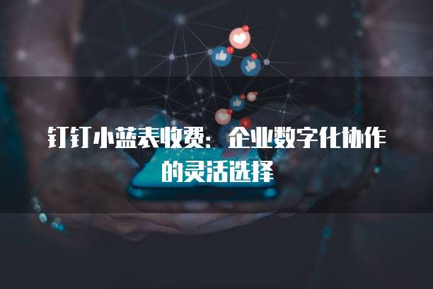 钉钉小蓝表收费:企业数字化协作的灵活选择