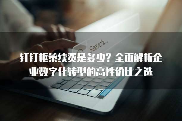 钉钉枢策续费是多少?全面解析企业数字化转型的高性价比之选