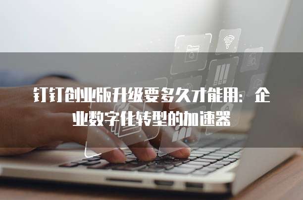 钉钉创业版升级要多久才能用:企业数字化转型的加速器