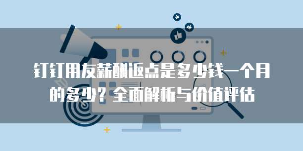 钉钉用友薪酬返点是多少钱一个月的多少?全面解析与价值评估