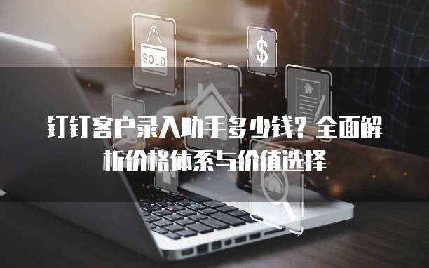 钉钉客户录入助手多少钱?全面解析价格体系与价值选择