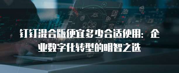 钉钉混合版便宜多少合适使用:企业数字化转型的明智之选