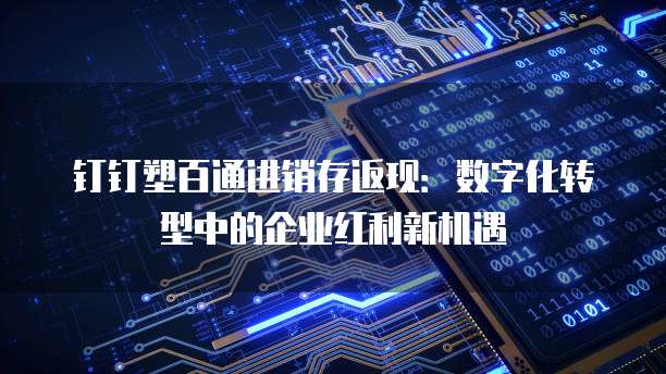 钉钉塑百通进销存返现:数字化转型中的企业红利新机遇