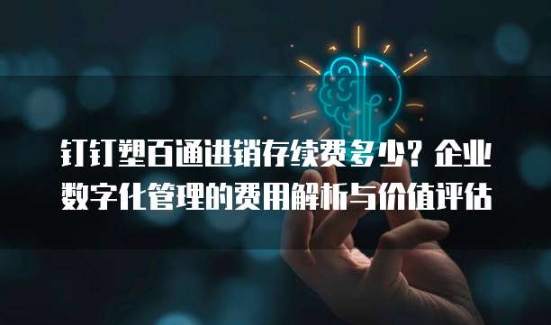 钉钉塑百通进销存续费多少?企业数字化管理的费用解析与价值评估