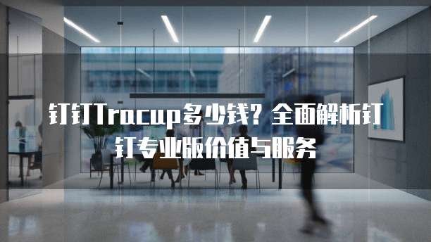 钉钉Tracup多少钱?全面解析钉钉专业版价值与服务