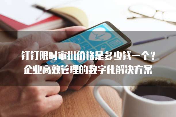 钉钉限时审批价格是多少钱一个?企业高效管理的数字化解决方案