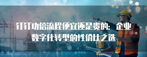 钉钉功倍流程便宜还是贵的:企业数字化转型的性价比之选