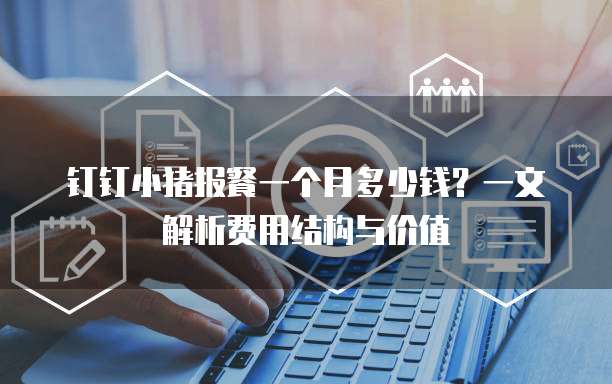 钉钉小猪报餐一个月多少钱?一文解析费用结构与价值
