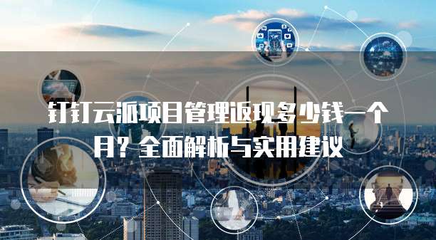 钉钉云派项目管理返现多少钱一个月?全面解析与实用建议
