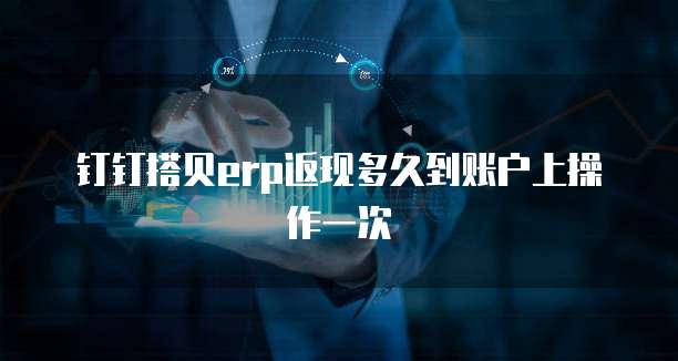 钉钉搭贝erp返现多久到账户上操作一次