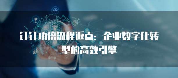 钉钉功倍流程返点:企业数字化转型的高效引擎