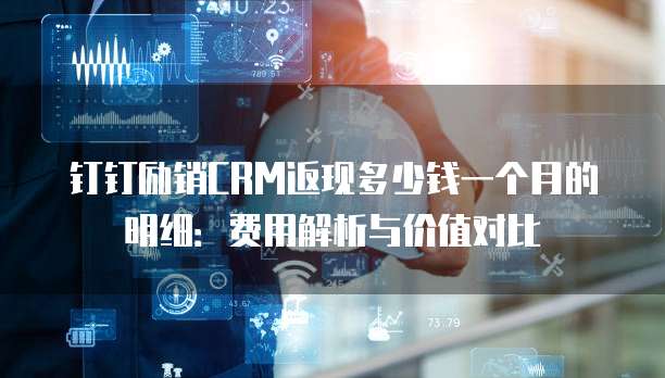 钉钉励销CRM返现多少钱一个月的明细:费用解析与价值对比