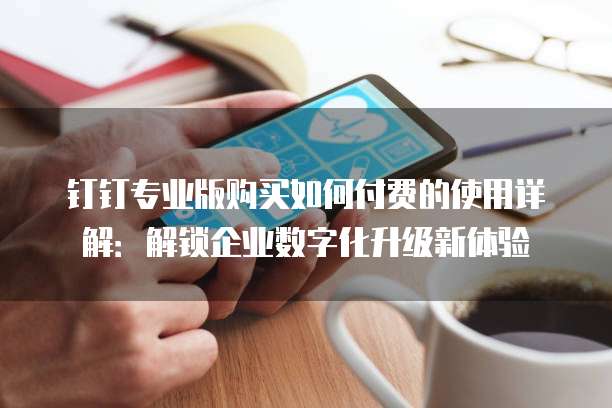 钉钉专业版购买如何付费的使用详解:解锁企业数字化升级新体验
