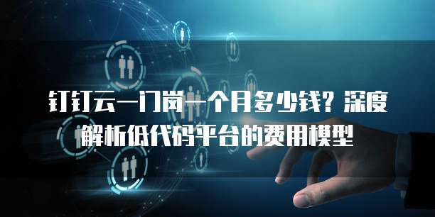 钉钉云一门岗一个月多少钱?深度解析低代码平台的费用模型