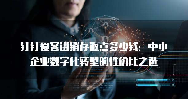 钉钉爱客进销存返点多少钱:中小企业数字化转型的性价比之选