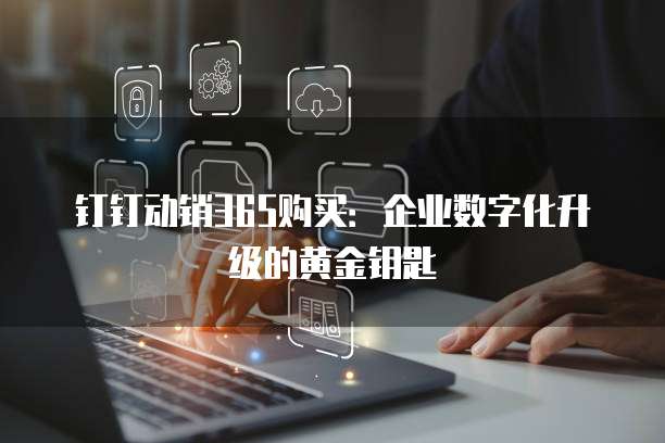 钉钉动销365购买:企业数字化升级的黄金钥匙