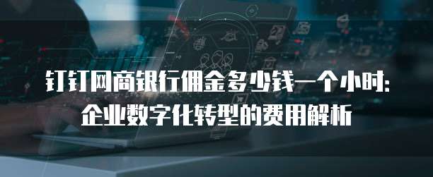钉钉网商银行佣金多少钱一个小时:企业数字化转型的费用解析