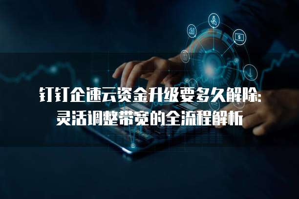 钉钉企速云资金升级要多久解除:灵活调整带宽的全流程解析
