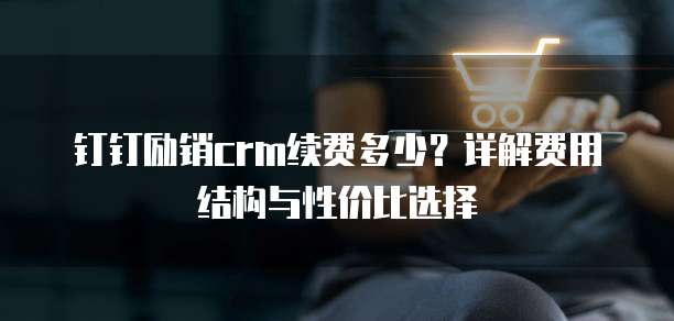 钉钉励销crm续费多少？详解费用结构与性价比选择