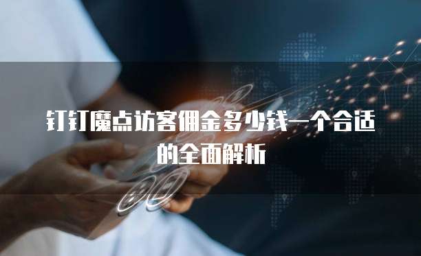 钉钉魔点访客佣金多少钱一个合适的全面解析