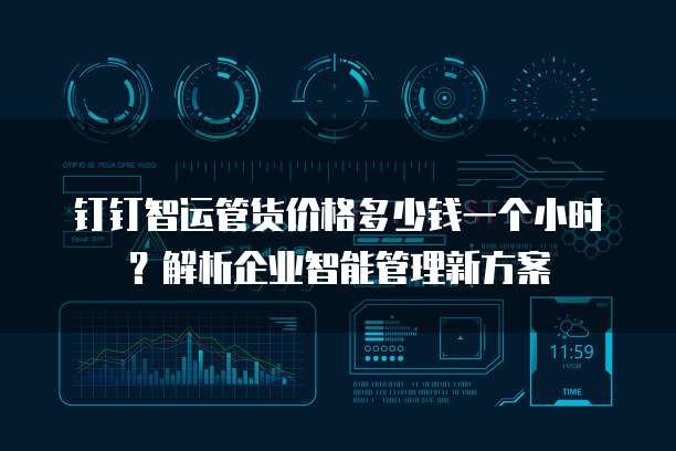 钉钉智运管货价格多少钱一个小时?解析企业智能管理新方案