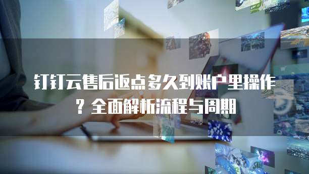钉钉云售后返点多久到账户里操作?全面解析流程与周期