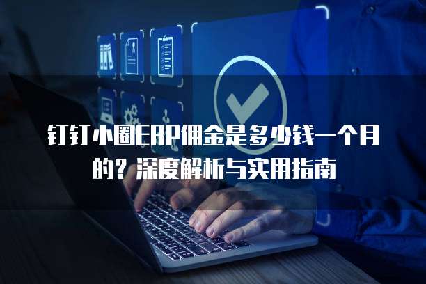 钉钉小圈ERP佣金是多少钱一个月的?深度解析与实用指南