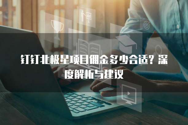 钉钉北极星项目佣金多少合适？深度解析与建议