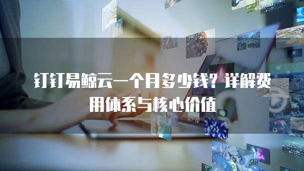 钉钉易鲸云一个月多少钱?详解费用体系与核心价值