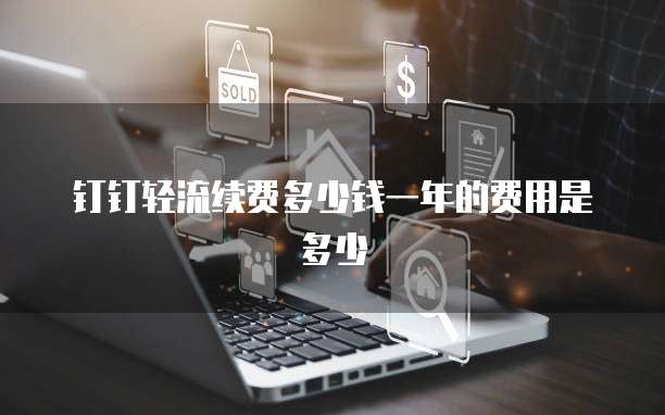 钉钉轻流续费多少钱一年的费用是多少