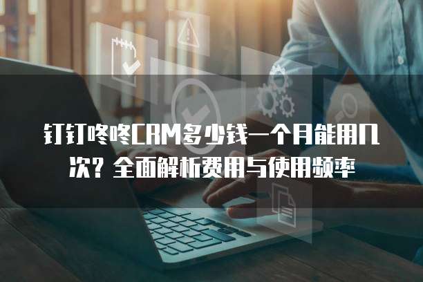 钉钉咚咚CRM多少钱一个月能用几次？全面解析费用与使用频率