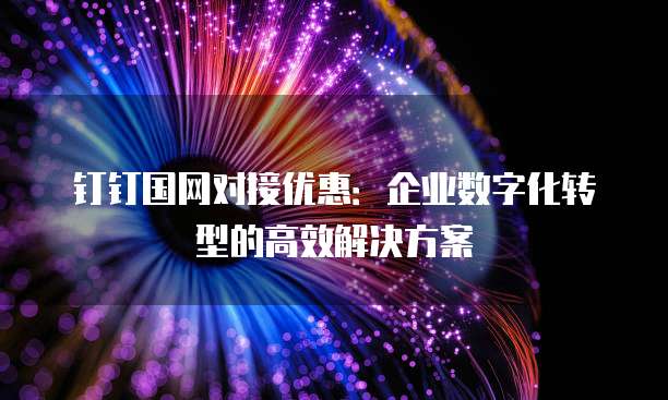 钉钉国网对接优惠:企业数字化转型的高效解决方案