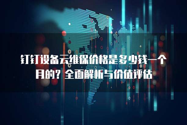 钉钉设备云维保价格是多少钱一个月的?全面解析与价值评估